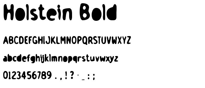 Holstein Bold font